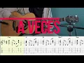 A veces - Diamante Eléctrico Cover de GUITARRA con PARTITURA y TABLATURA GUITAR cover + SHEET MUSIC