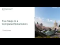 Five Steps to a Properly-Completed Notarization