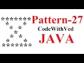 Pattern - 27 star pattern print in java code with Ved number pattern Print program in Hindi