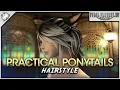 FFXIV - Practical Ponytails Hairstyle