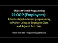 22 OOP Employees