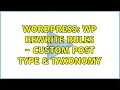 Wordpress WP Rewrite Rules - Custom post type taxonomy
