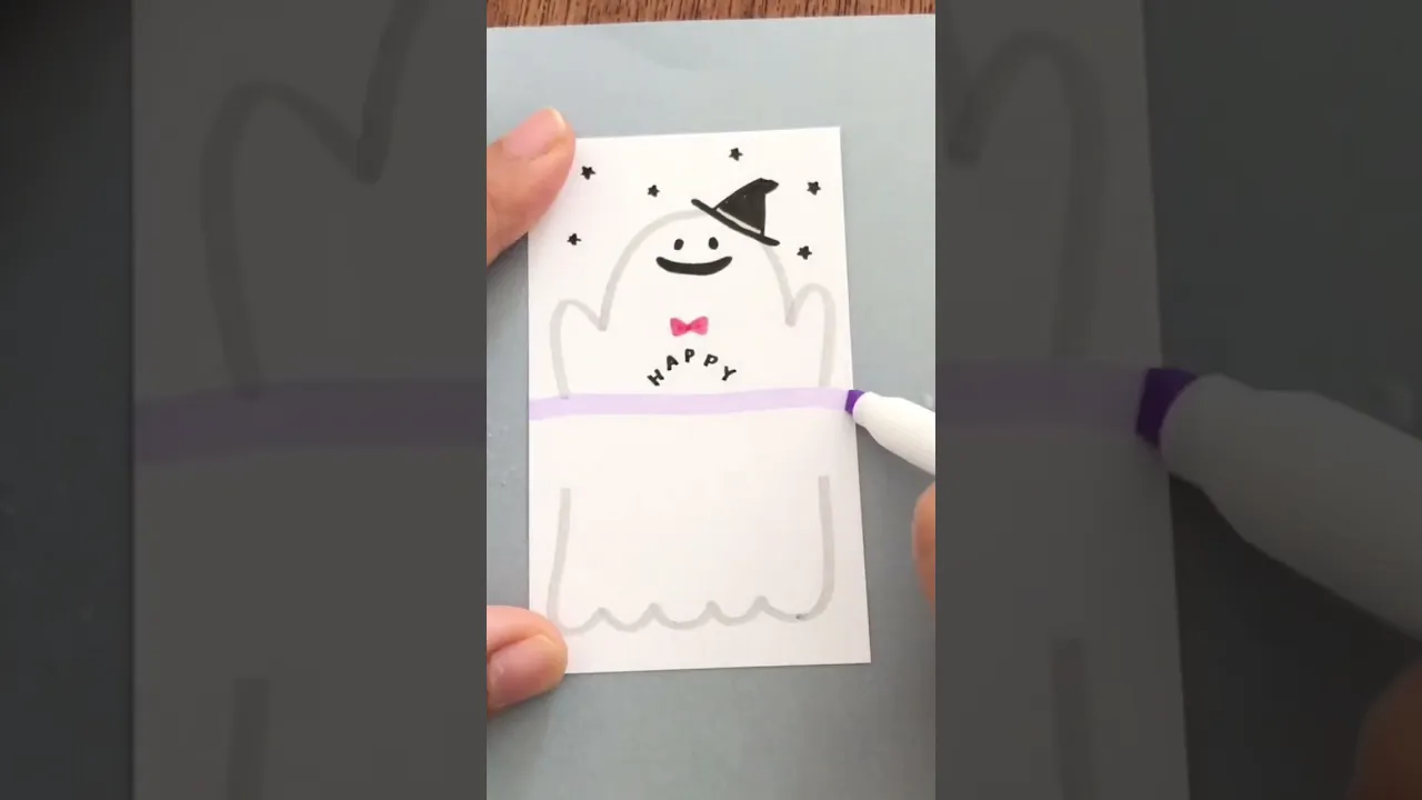 ハロウィンのメッセージカードを手作り！イラストから動く仕掛けまで