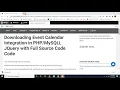 Event Calendar Integration in JQuery with Full Source Code
