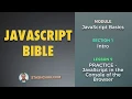 09 PRACTICE - JavaScript in the Console of the Browser JAVASCRIPT BASICS