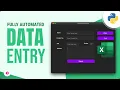 Create a Modern Data Entry Form in Python CustomTkinter GUI Tutorial with Excel Integration