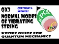 QX3 Normal Modes of Vibrating String