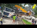 Download Lagu PARAAHH !!! JALAN SAMPAI BERGETAR, Detik Detik Truk Trailer Ceper Kandas Ditikungan Sitinjau Lauik
