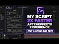 FREE After Effects Script 2026 Speed Up Your Editing Workflow PS EDITZ
