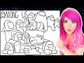 Coloring Among Us Characters Crewmates Imposters Coloring Pages Prismacolor Markers