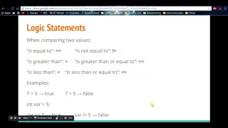 Java Lesson 3 Booleans and Logic Statements