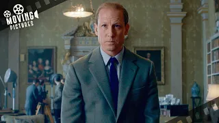 phillips mother arrives to the palace the crown olivia colman tobias menzies 