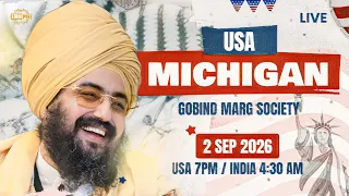 LIVE | Gobind Marg Society, Michigan 🇺🇸 USA | 2 Sep 2026 | Dhadrianwale @EmmPee​