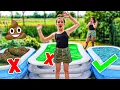 Download Lagu VAL NIET IN HET VERKEERDE MYSTERY ZWEMBAD CHALLENGE met PIEN | SUPER SMERIG - Bibi