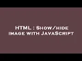 HTML image with JavaScript