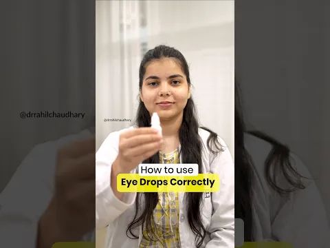 Are you putting eye drops in correctly?
