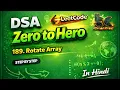 LeetCode 189 Rotate Array Optimal Java Solution DSA Zero to Hero