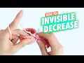 How To Crochet Invisible Decrease For Beginners Inv Dec - Amigurumi Tutorial