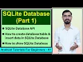 SQLite Database Tutorial Android Studio SQLite Database API Insert Data in SQLite Database
