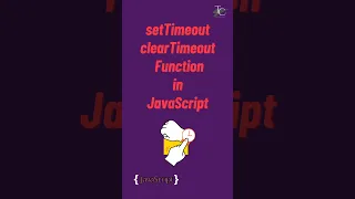 setTimeout and clearTimeout function in javascript tutorial in 1 minutes