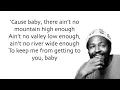 Marvin Gaye - Ain't No Mountain High Enough - Lyrics