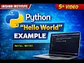 05 Python Hello World Example Beginner Friendly Tutorial in Hindi English
