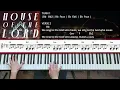 House Of The Lord (Phil Wickham) | Piano Play-Through | With riff notation, chords and lyrics (Bb)