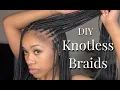 DIY Knotless Braids Two Feed-in Method Explanation