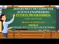 Functions Introduction To Python Programming Math Functions ECE Online Education DBSIT