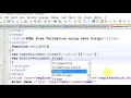 HTML Form Validation using Java Script Web Technology Anna University Lab Exercise