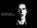 Nick Cave - Into My Arms (with lyrics)