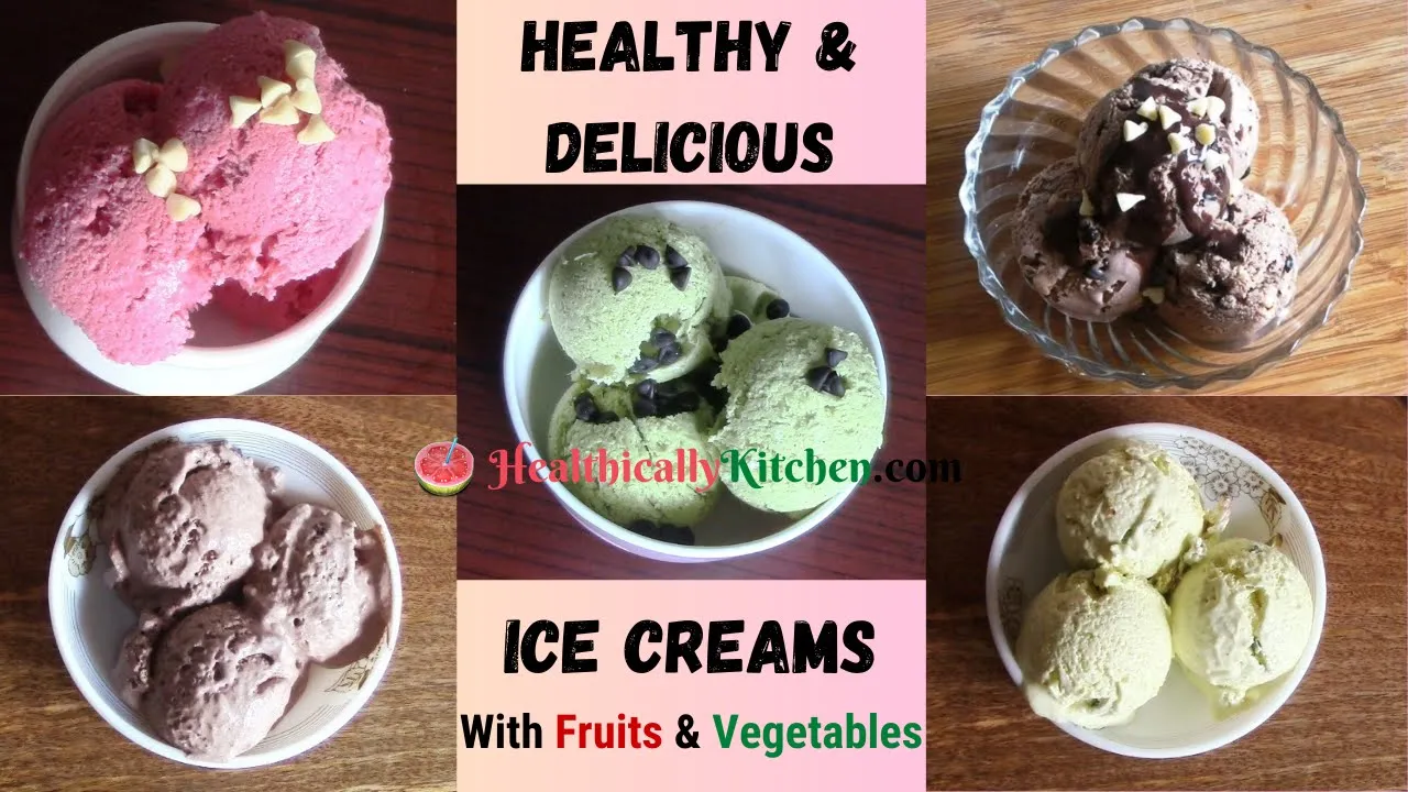 5 Easy homemade ice cream recipes  Chocolate ice cream  Spinach Ice cream Strawberry ice cream