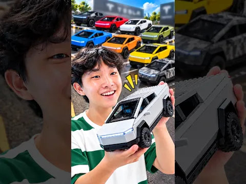 Yejun Build Cyber Truck Car Toy Color Block Assembly Lego Technic