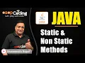 Static Non Static Methods in Java Java for Beginners Class Objects