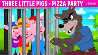 Download Three Little Pigs - Pizza Party | Bedtime Stories for Kids in English | Fairy Tales MP3