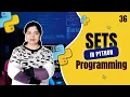 Sets in Python Programming Explain Sets in Python Crack IT with Anu - Tutorial