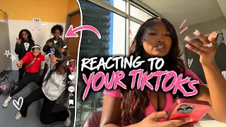 REACTING TO MY SUBSCRIBERS’ TIKTOKS… Y’ALL ARE CRAZY 😭💀