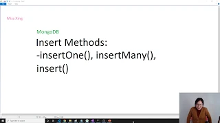 MongoDB - Insert Methods insertOne insertMany insert