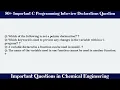 MCQ Questions C Programming Interview Declarations with Answers