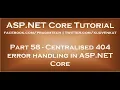 Centralised 404 error handling in ASP NET Core