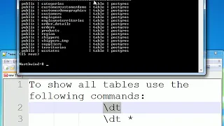 PostgreSQL - SQL Shell
