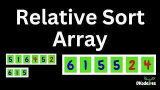 Relative Sort Array - LeetCode 1122 Counting Sort