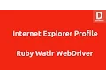 Lagu Watir Webdriver for Internet Explorer