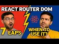 React Router Tutorial for Beginners Why Routing is Important Full Coding Example 2025