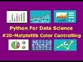 Matplotlib Color Controlling