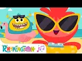 Lagu Let's Go To The Beach | Monster Song for Kids | Rhymington Square