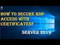 HOW TO SECURE RDP ACCESS with CERTIFICATES