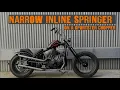 NARROW INLINE SPRINGER ON A SPORTSTER CHOPPER