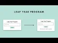 Leap Year Program HTML CSS JavaScript