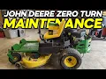 John Deere Zero Turn Tune Up Oil Change - Step By Step